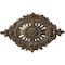 Ekena Millwork Antonio Ceiling Medallion, Hand-Painted Warm Silver, 35 7/8"W x 22 1/2"H x 4 3/8"P CM35X22ANWSS - alternate 1